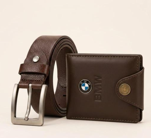 Men fashionable stylish combo belt and wallet pack