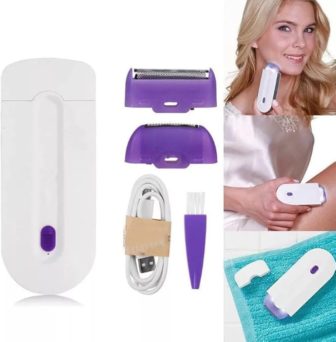 Rechargeable Epilator Remover Smooth Touch Hair Removal Instant Pain Free Razor Sensor