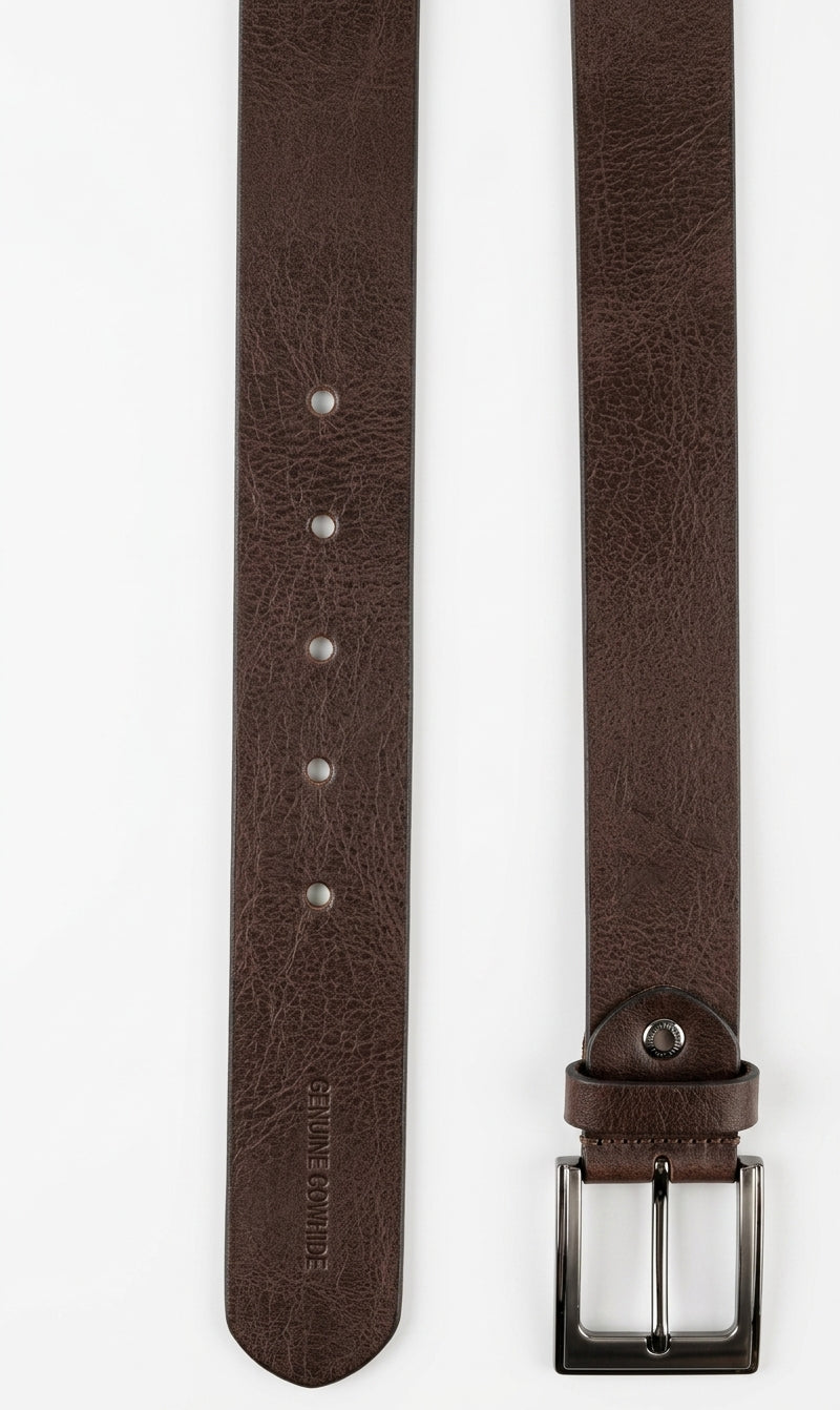 Genuine Leather Belt &amp; Wallet-(Bull Rock)