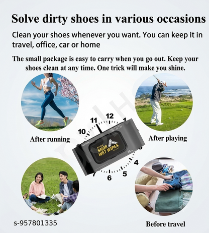 Shoe Cleaning Wipes-2 Packs of 160 - Portable Sneakers  Wipes Quickly Remove Dirt & Stains