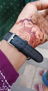 Stylish Classy Designer Black Starry Sky Numeral Dial Leather belt Wrist Watch Girls Fashion Analog Watch