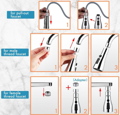 Faucet Extension Nozzle-360° Rotating