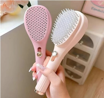 Self Cleaning Hairbrush 2 in 1 Comb