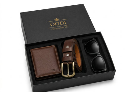 Men's belt, wallet and sun glass-(OODI)