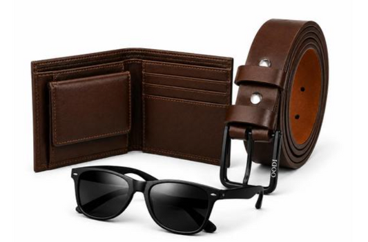 Men's belt, wallet and sun glass-(OODI)