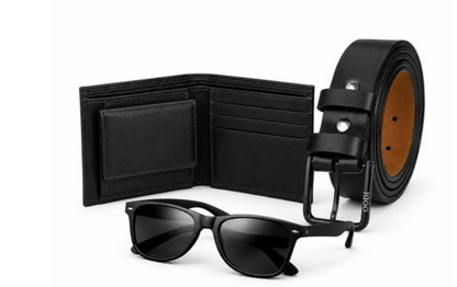 Men's belt, wallet and sun glass-(OODI)
