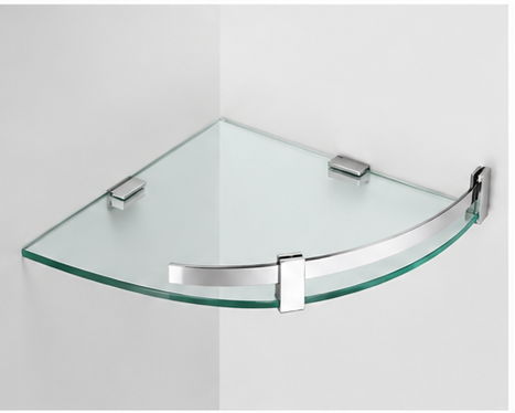 Corner Glass Wall Steel Shelf VMAC